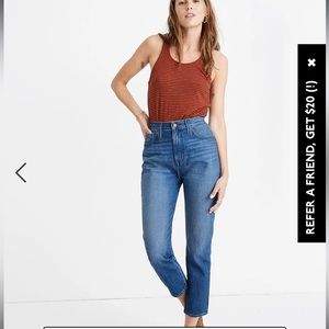 NWT Madewell "The Mom Jean"